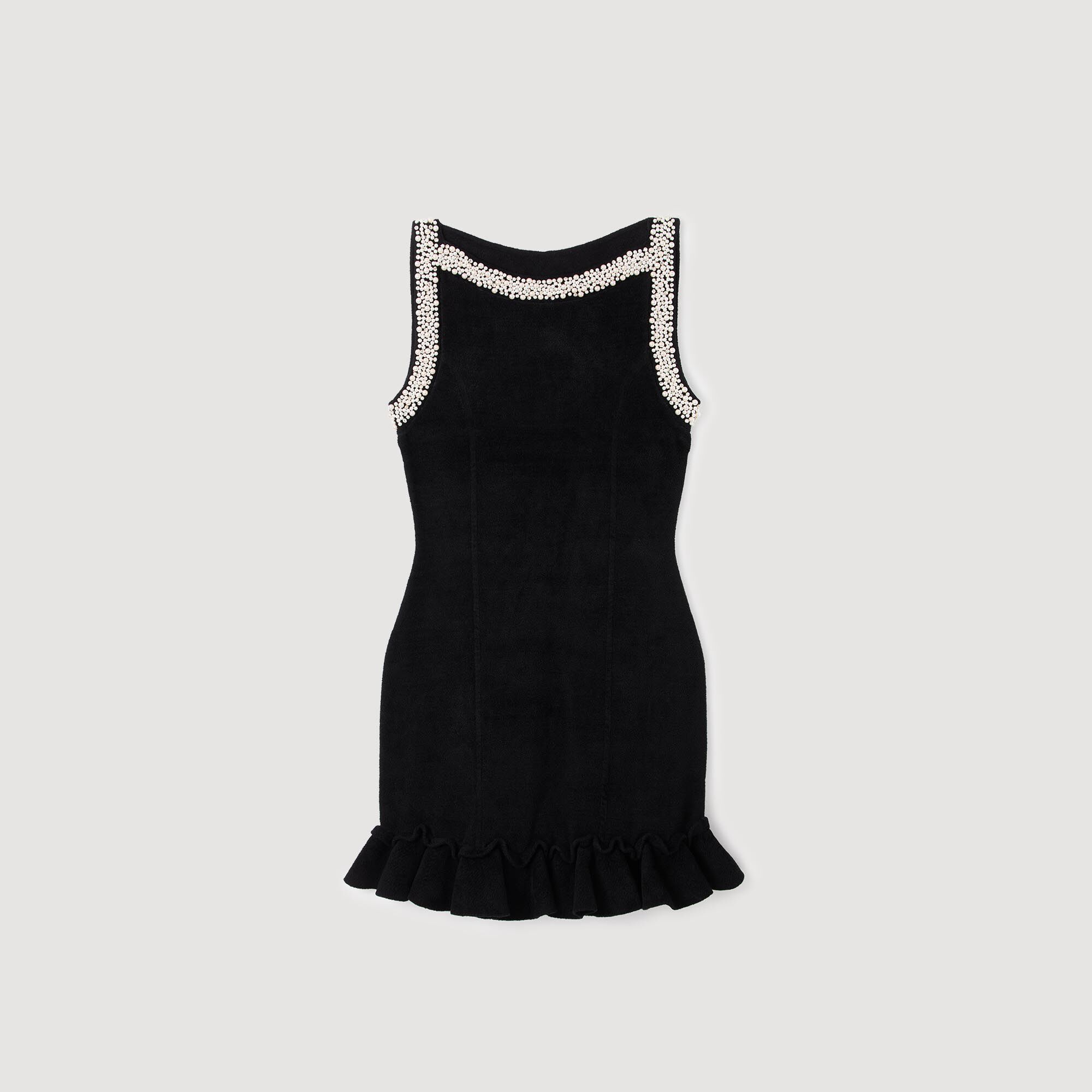 Vestito mini con perline