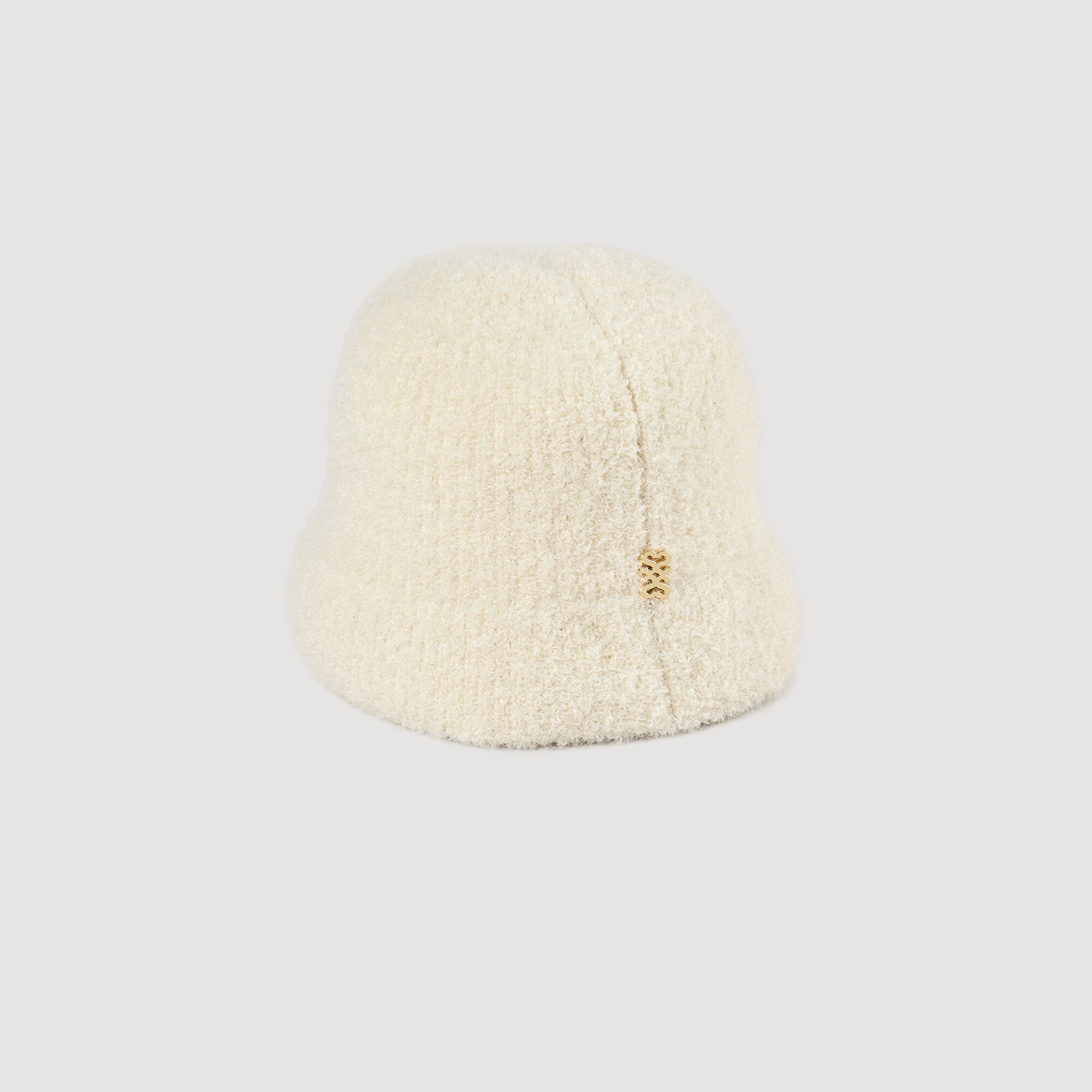 Cappello a secchiello in alpaca e mohair