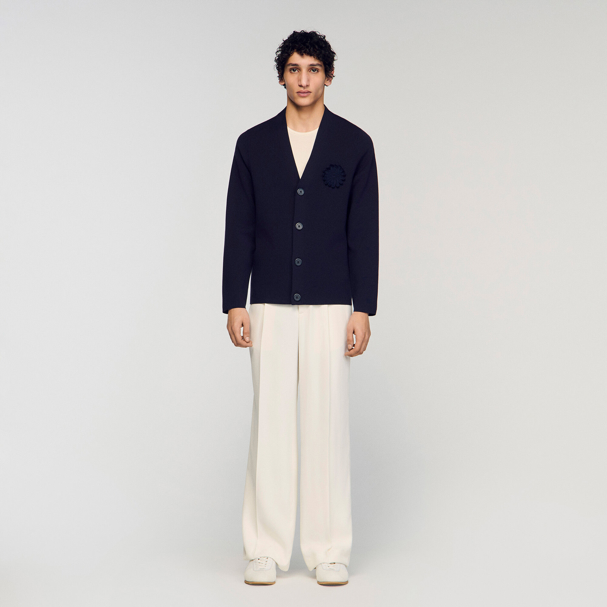 Cardigan a punto fiori