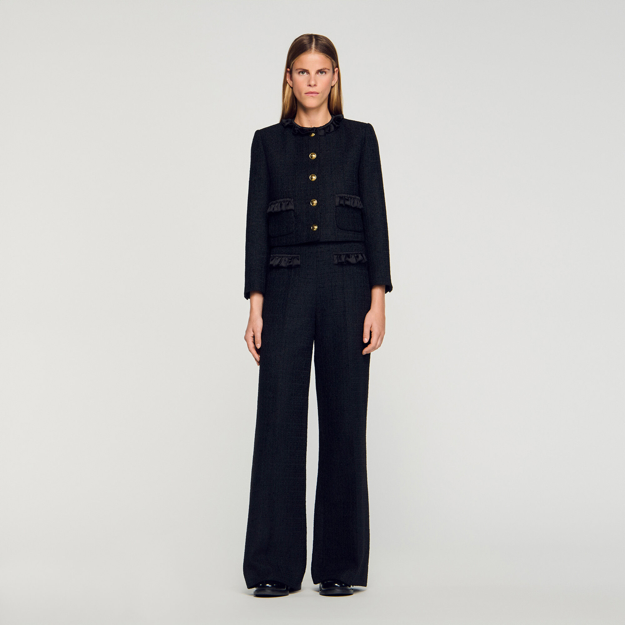 Pantaloni per completo in tweed