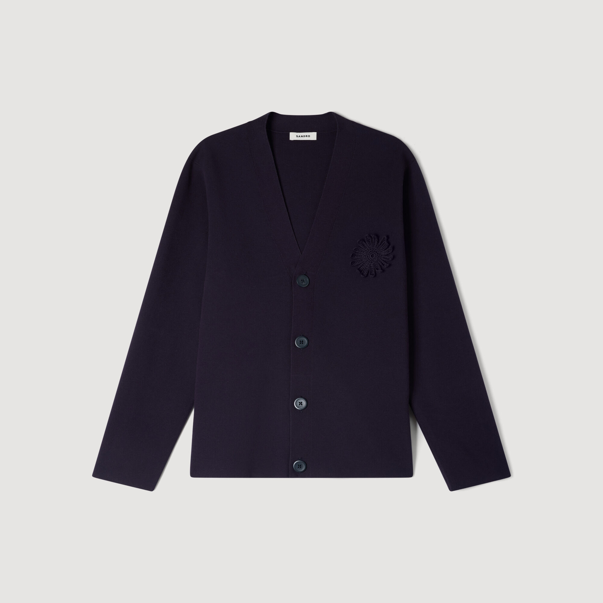 Cardigan a punto fiori