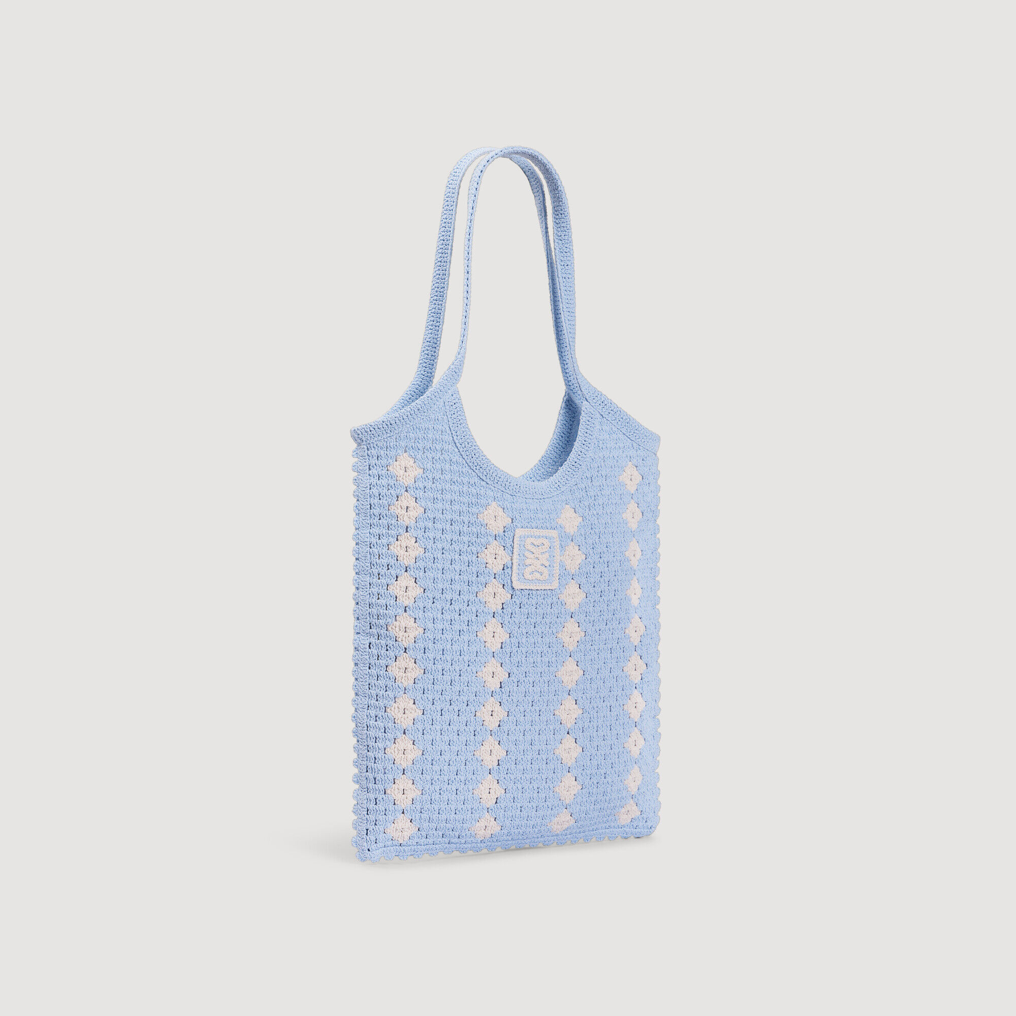 Borsa in maglia a due toni