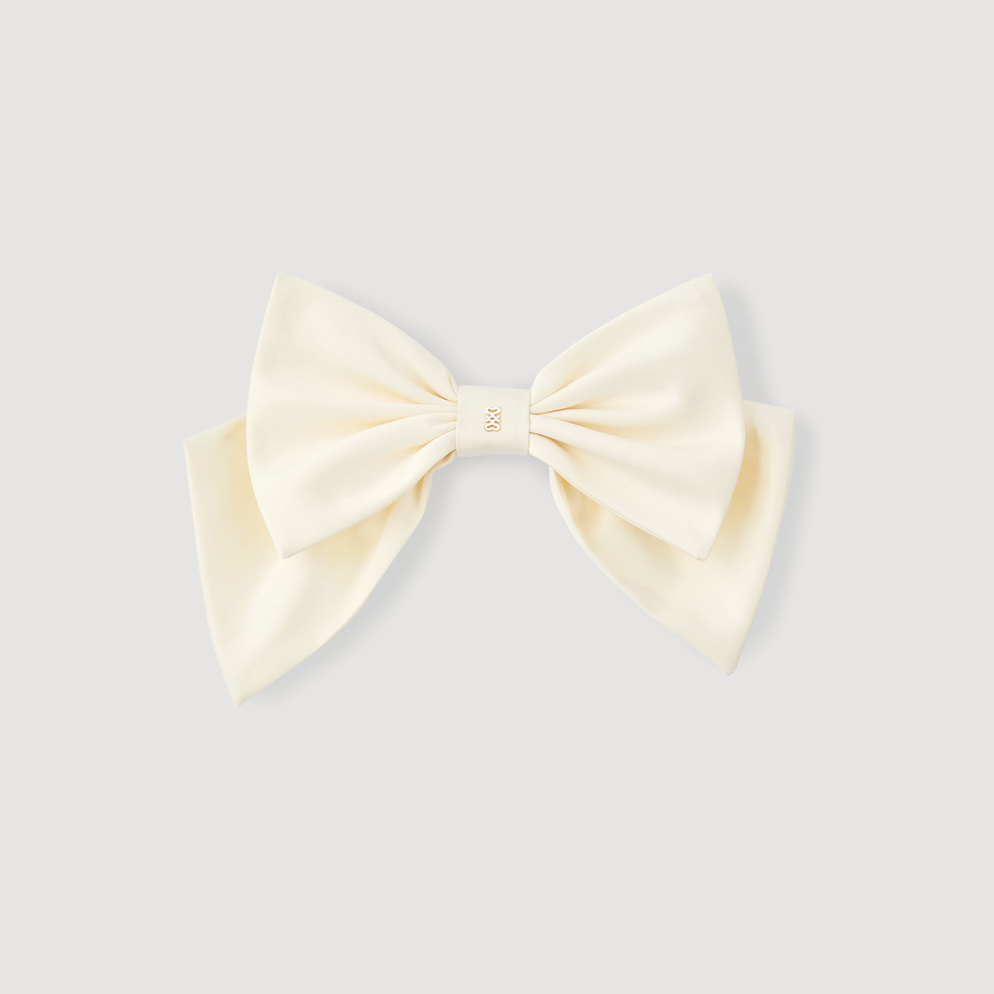 Barrette con fiocco in satin