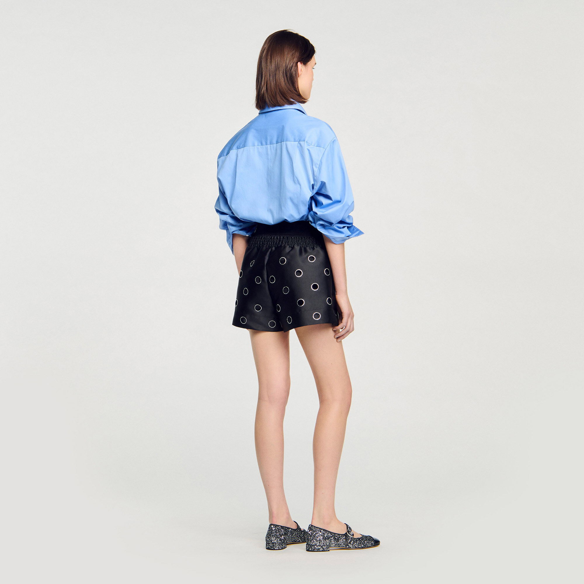 Shorts con strass