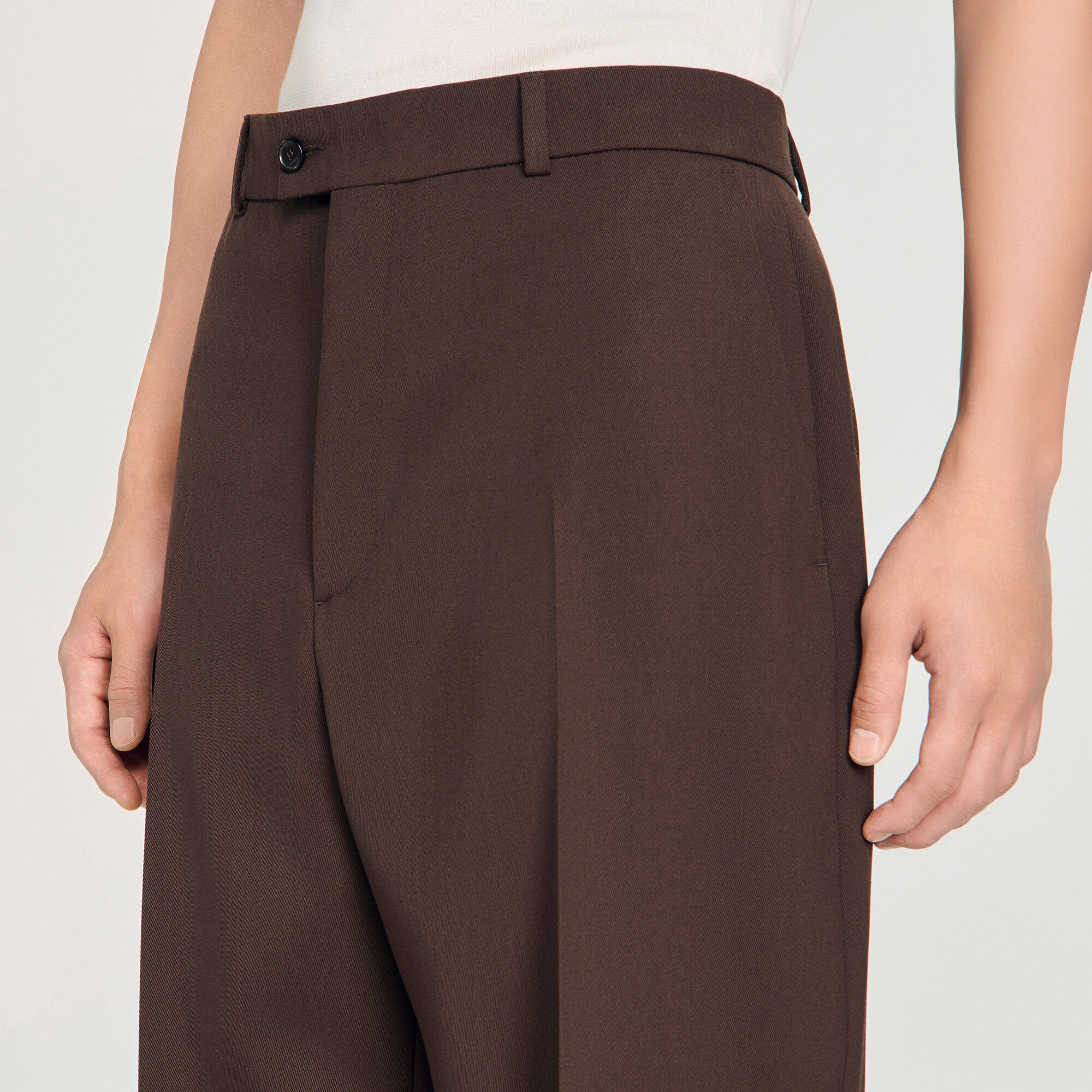 Pantaloni in lana oversize