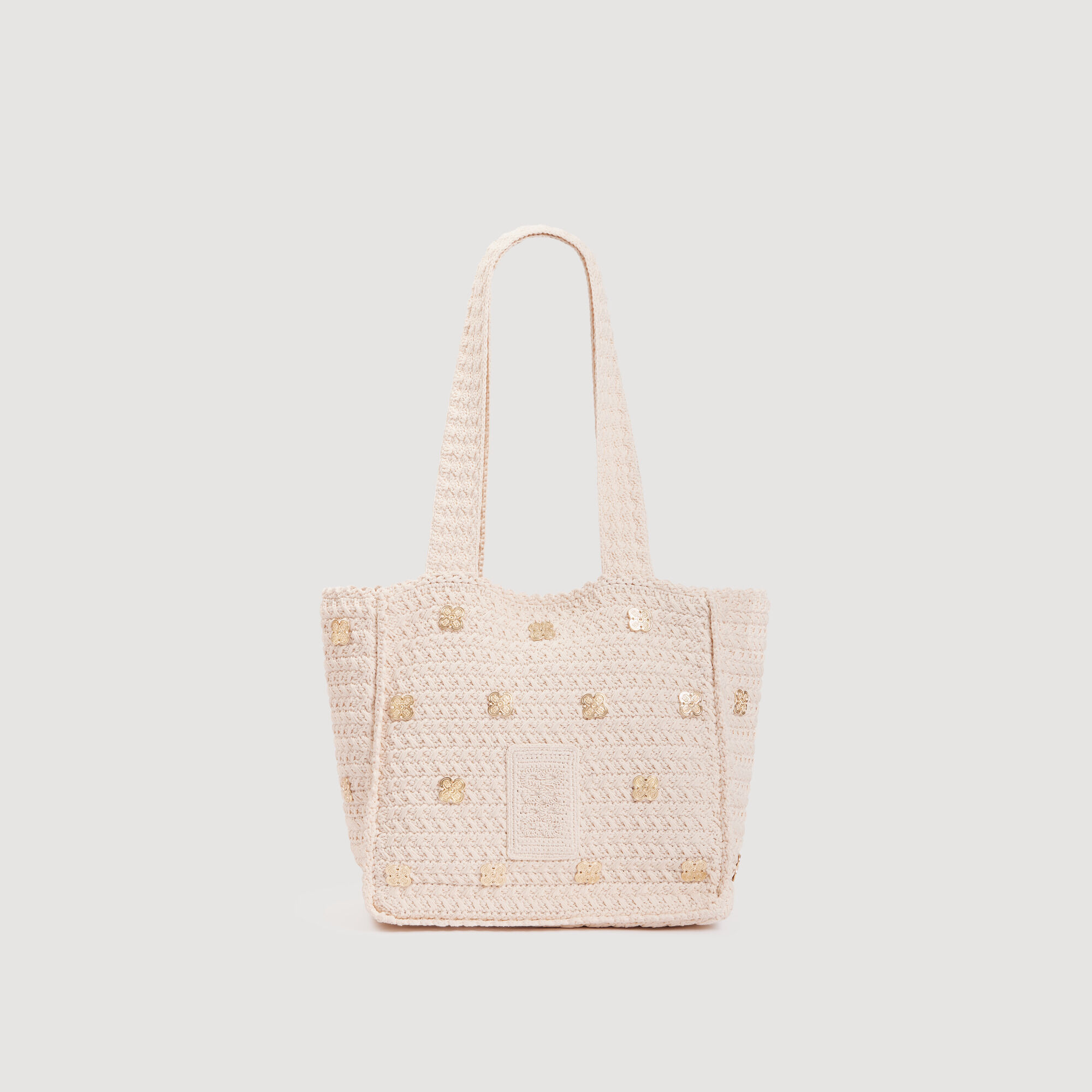 Borsa all'uncinetto con charm