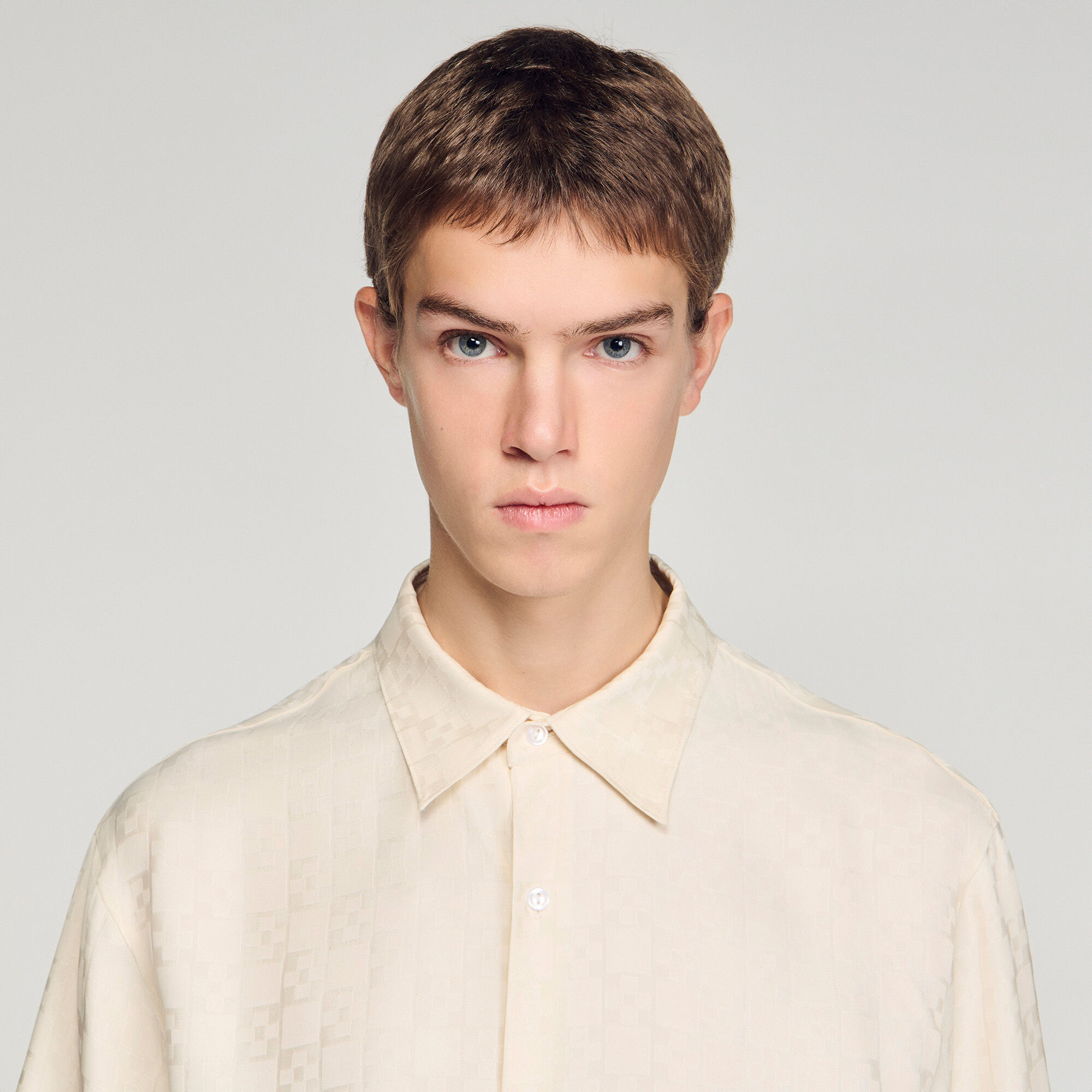 Camicia a quadri con taglio largo