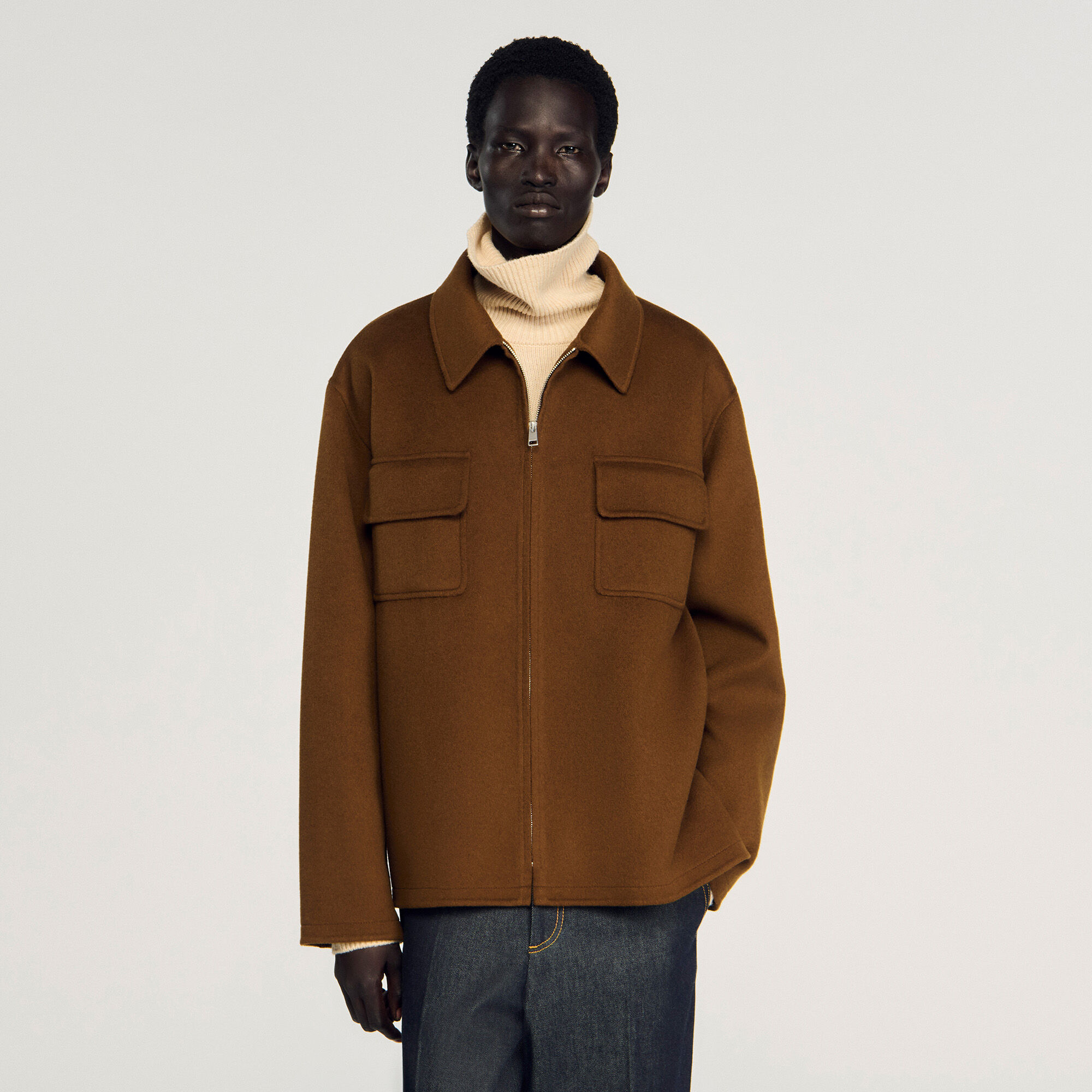 Giacca oversize con cerniera