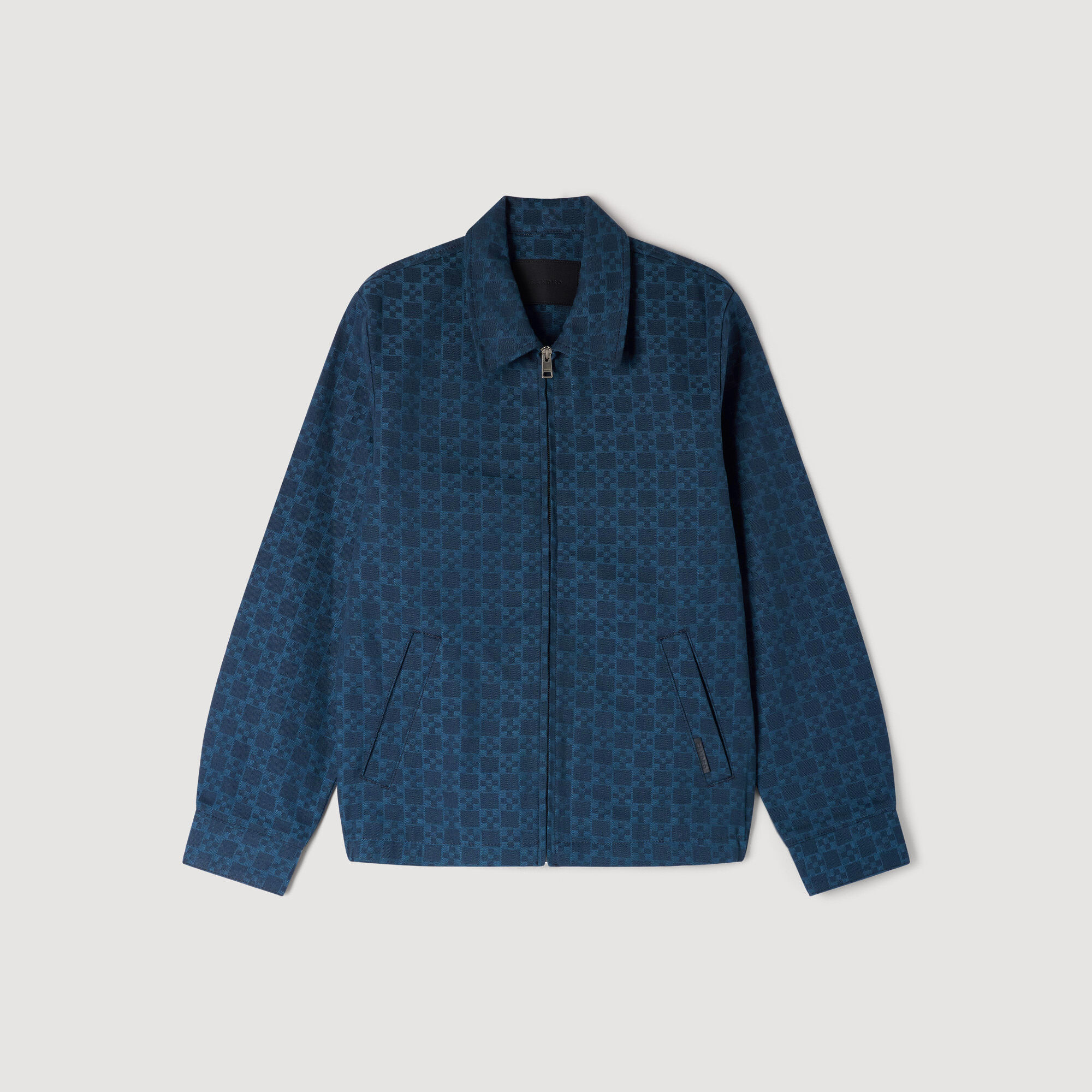 Giacca in denim con croce quadrata