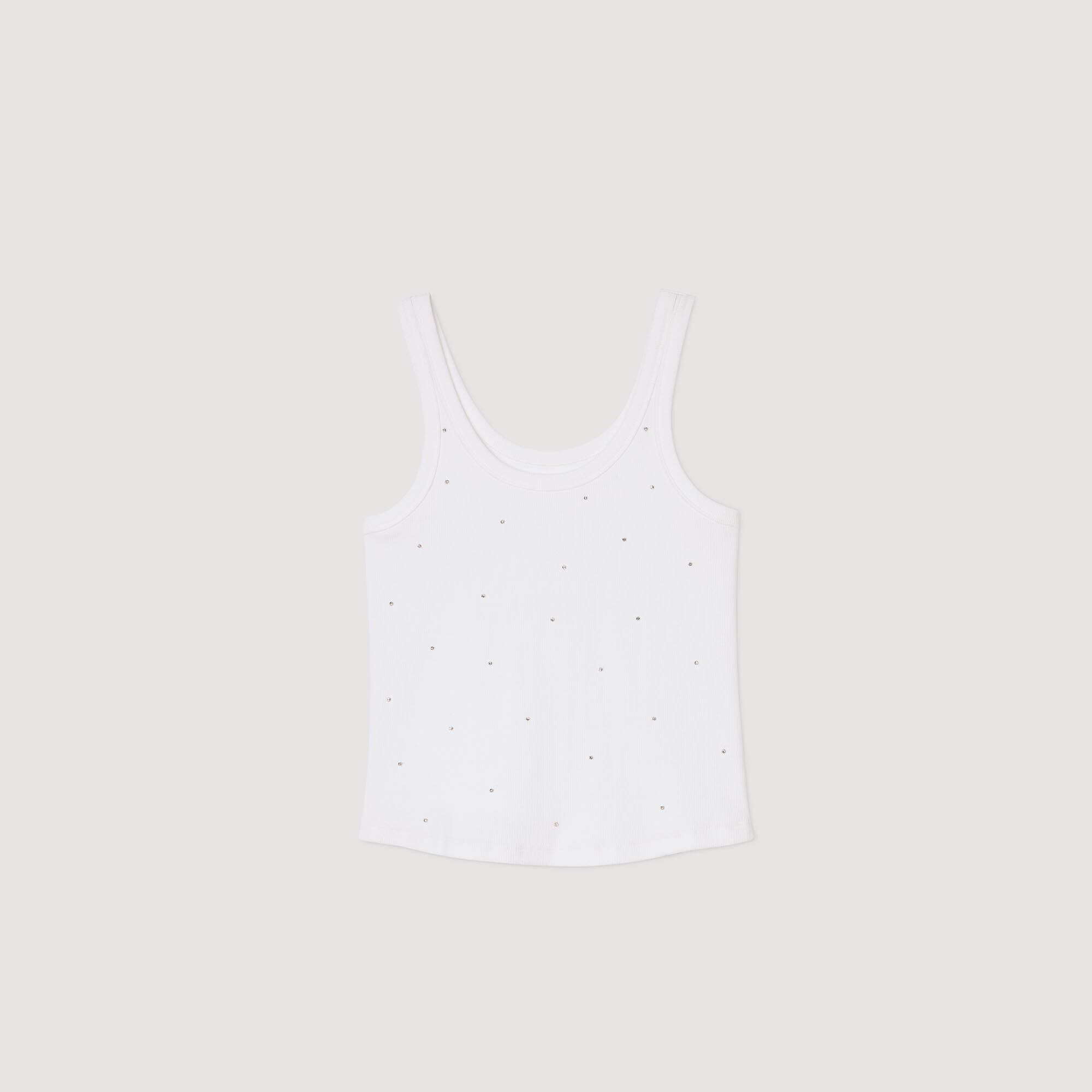 Vest top con strass