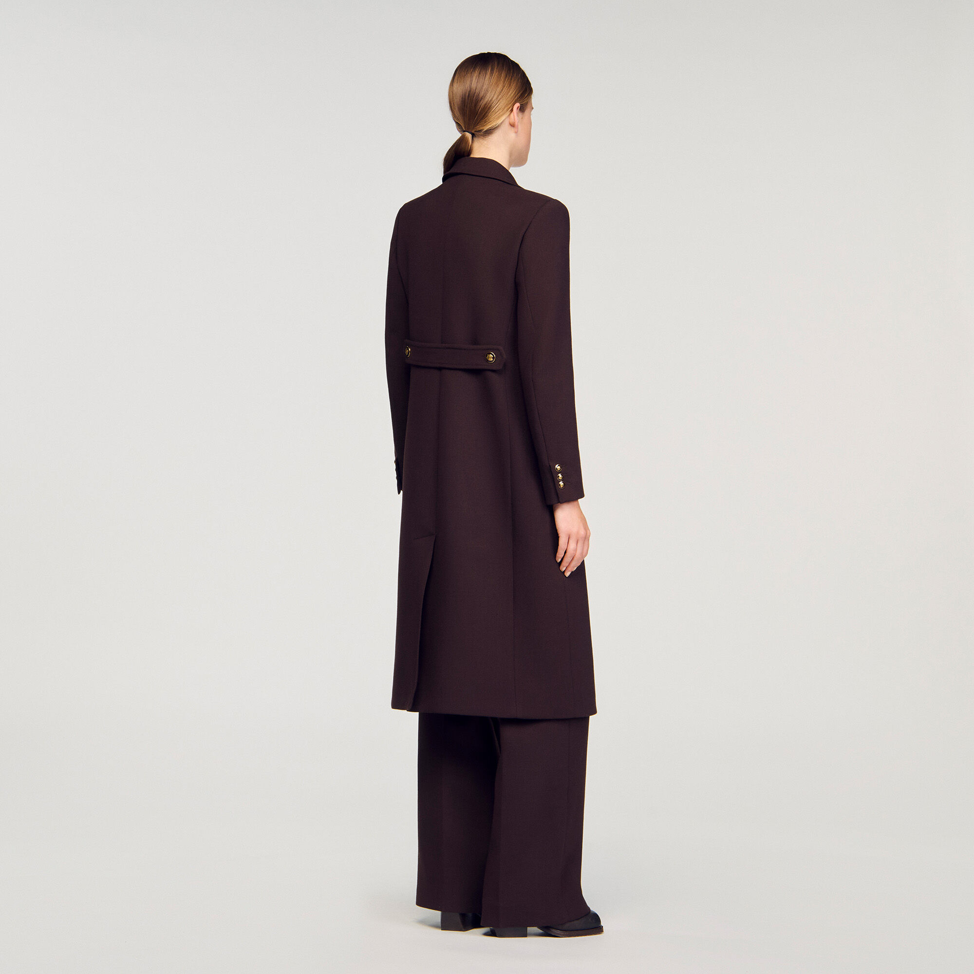 Cappotto lungo structurato a doppio petto