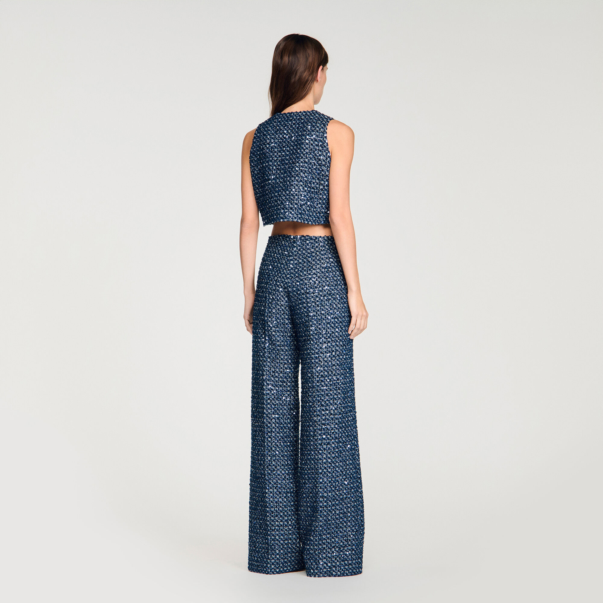 Top corto con strass